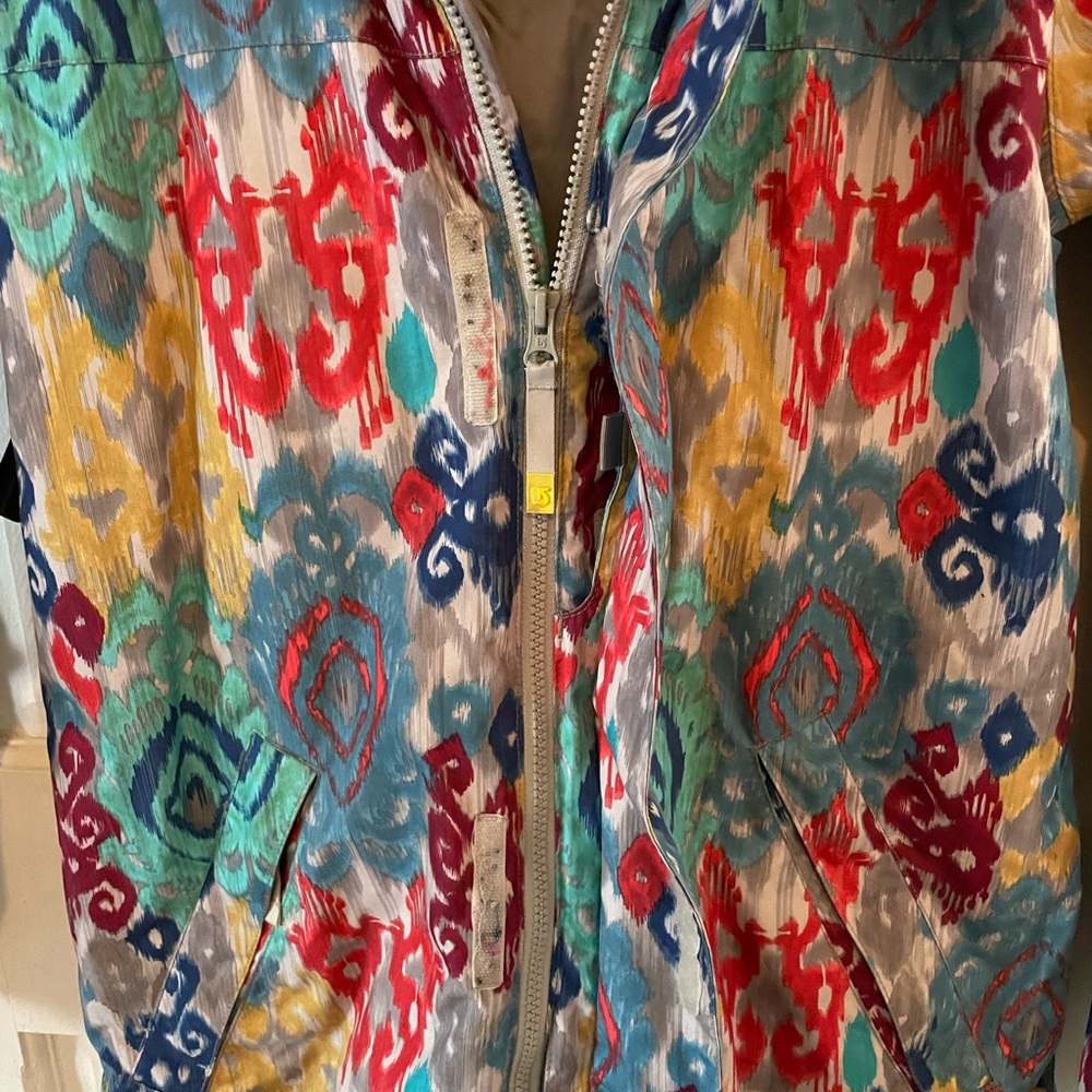 Burton Dryride Snowboard Ski Winter Jacket Mens Medium Abstract Pattern